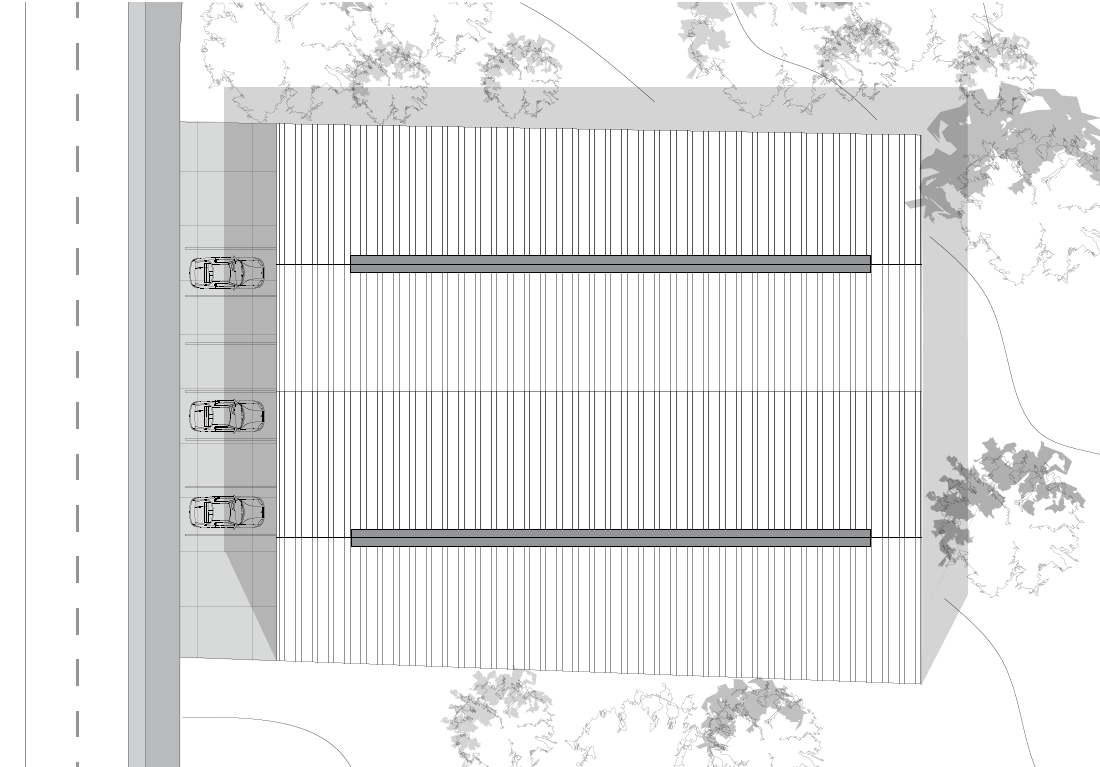 Master plan del complejo de bodegas Valtierra con distribución de naves y accesos, proyecto industrial Fer Et Ciment